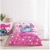 Disney Lilo ir Stitch rožinės širdelės formos patalynės užvalkalas 140–200 cm, 65 x 65 cm