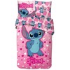 Disney Lilo ir Stitch rožinės širdelės formos patalynės užvalkalas 140–200 cm, 65 x 65 cm