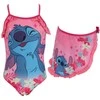 Disney Lilo ir Stitch rožinis vaikiškas maudymosi kostiumėlio ir sarongo komplektas 3-8 metų vaikams