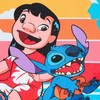 Disney Lilo ir Stitch Saulėlydžio rankšluostis, veido rankšluostis, rankšluostis 40x30 cm