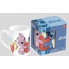 „Disney“ Lilo ir Stitch širdelės formos porcelianinis puodelis, 235 ml (8 uncijos), dovanų dėžutėje