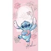 Disney Lilo ir Stitch Širdelės formos vonios rankšluostis, paplūdimio rankšluostis 70x140cm (greitai džiūstantis)