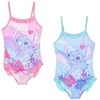 „Disney“ Lilo ir Stitch vaikiški maudymosi kostiumėliai, 3-8 metų amžiaus