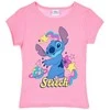 Disney Lilo ir Stitch vaikiški trumpi marškinėliai, 3-8 metų vaikams
