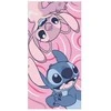 Disney Lilo ir Stitch vonios rankšluostis, paplūdimio rankšluostis 70x140cm (greitai džiūstantis)