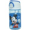Disney Mikio mėlynas plastikinis butelis su kabliuku 350 ml