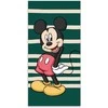 Disney Mikio žalias vonios rankšluostis, paplūdimio rankšluostis 60x120cm