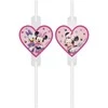 Globos Europe Bv GoDan Popieriniai šiaudeliai su medalionu Minnie Mouse 4 vnt.