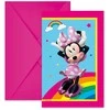 Disney Minnie Makes Me Smile vakarėlio kvietimai, 6 vnt. FSC