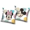 Užvalkalas dekoracyjna 40x40 Mickey i Minnie balta kolorowa welwetowa 12 Carbotex