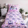Patalynė bawełniana 140x200 Myszka Mini Vienaragis 9718 Minnie Mouse rožinė unicorn poszewka 70x90 dziecięca