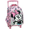 Pink Disney Minnie Pretty in Rožinė riedanti vaikiška kuprinė, krepšys 30 cm