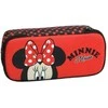Disney Minnie raudoni taškeliai pieštukų dėklas su dviem skyriais, 26 cm