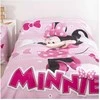 Disney Minnie rožinės spalvos kaspinėlių patalynės komplektas 140–200 cm, 65 x 65 cm