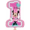 AMSCAN Balon foliowy Cyfra Minnie 1 urodziny (3435201)