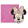 „Disney Minnie“ tropinio vakarėlio kvietimų rinkinys, 6 vnt.