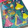 Disney princesės spindinčių hologramų lipdukų rinkinys