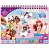Disney Princess Pabarstukų vakarėlio istorijos dėlionės lipdukų ir spalvinimo rinkinys