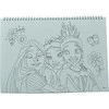 „Disney Princess Spring“ A/4 spiralinis eskizų sąsiuvinis su 40 lapų ir lipdukais