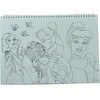„Disney Princess Spring“ A/4 spiralinis eskizų sąsiuvinis su 40 lapų ir lipdukais