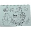 „Disney Princess Spring“ A/4 spiralinis eskizų sąsiuvinis su 40 lapų ir lipdukais