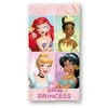 Disney Princess stebuklingas vonios rankšluostis, paplūdimio rankšluostis 70x140cm (greitai džiūstantis)