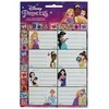 Disney Princess užrašų knygelės etiketės su lipdukais, 16 vnt.