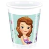Disney Sofija Jūros perlas plastikiniai puodeliai 8 vnt. po 200 ml