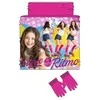 Disney Soy Luna vaikiškas šalikas, snukis + pirštinių rinkinys