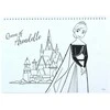 „Disney“ spiralinė eskizų knygelė „Frozen Heart“ su A/4 formato paveikslėliais ir 40 puslapių bei lipdukais