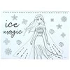 „Disney“ spiralinė eskizų knygelė „Frozen Heart“ su A/4 formato paveikslėliais ir 40 puslapių bei lipdukais