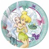Disney Tinker Bell Pasakų šalies popierinės lėkštės, 8 vnt., 23 cm