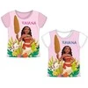 Disney Vaiana Adventure vaikiški trumpi marškinėliai, 2-6 metų vaikams