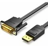DisplayPort - DVI adapteris Vention HAFBF Juoda 2 m