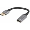 Lanberg adapter Displayport - HDMI 8K 20cm sidabrinė