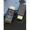 Vention HBMB0 Lyties keitiklis / DP HDMI kabeliai juodi