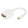 DisplayPort – VGA adapteris Digitus by Assmann DB-340407-001-W Balta Juoda 15 cm