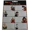 „Dragon Ball“ 16 dalių užrašų knygelės etikečių rinkinys
