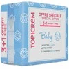 Topicrem BABY water-based cleansing wipes, pack of 4 x 60 units