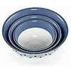 Dubenys su dangčiais D19/23/29 cm balta/mėlyna 55201 Tosca STEFANPLAST