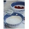Dubenys su dangčiais D19/23/29 cm balta/mėlyna 55201 Tosca STEFANPLAST