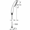 Grohe Vitalio Start 110 1sr kompl 7,6L/min + žarna 1500mm), chromas