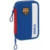 Dvigubo pieštuko dėklas F.C. Barcelona Mėlyna Kaštoninė 12.5 x 19.5 x 4 cm (28 Dalys)