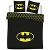 Dvigulė, karališko dydžio antklodės užvalkalas „Batman“ 240–220 cm, 63 x 63 cm, mikropluošto