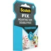 3M Scotch Fix skaidri Dvipusė lipni juosta 19mm x 1,5m