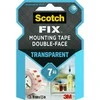 3M Scotch Fix skaidri Dvipusė lipni juosta 19mm x 1,5m
