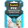3M Scotch Fix skaidri Dvipusė lipni juosta 19mm x 1,5m