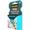 3M Scotch Fix skaidri Dvipusė lipni juosta 19mm x 1,5m