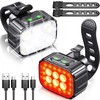 Dviračio galiniai ir priekiniai žibintai, atsparūs vandeniui
