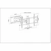 Manhattan sieninis laikiklis televizorius LCD/LED/PDP 37-90'' 75kg VESA pasukamas juodas